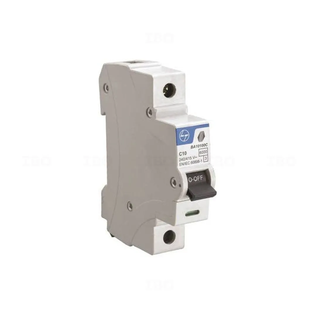 L&T Tripper Single Pole 10 A C Curve MCB