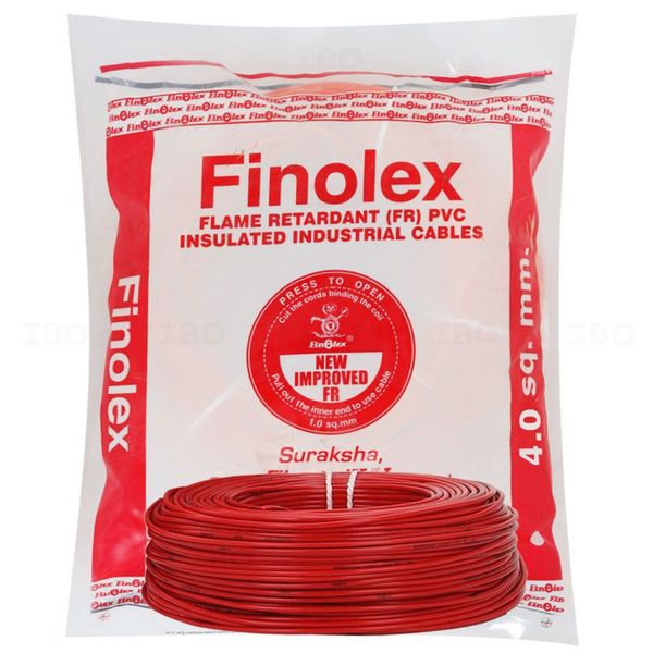 Finolex FR Project Pack 4 sq mm Red 180 m FR PVC Insulated Wire Finolex FR Project Pack 4 sq mm Red 180 m FR PVC Insulated Wire