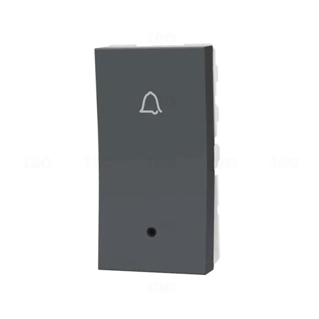 Legrand Allzy Matt Black Bell Push 6 A Modular Switch