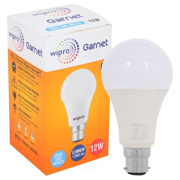 Wipro Garnet 12 W B22 Cool Day Light LED Bulb