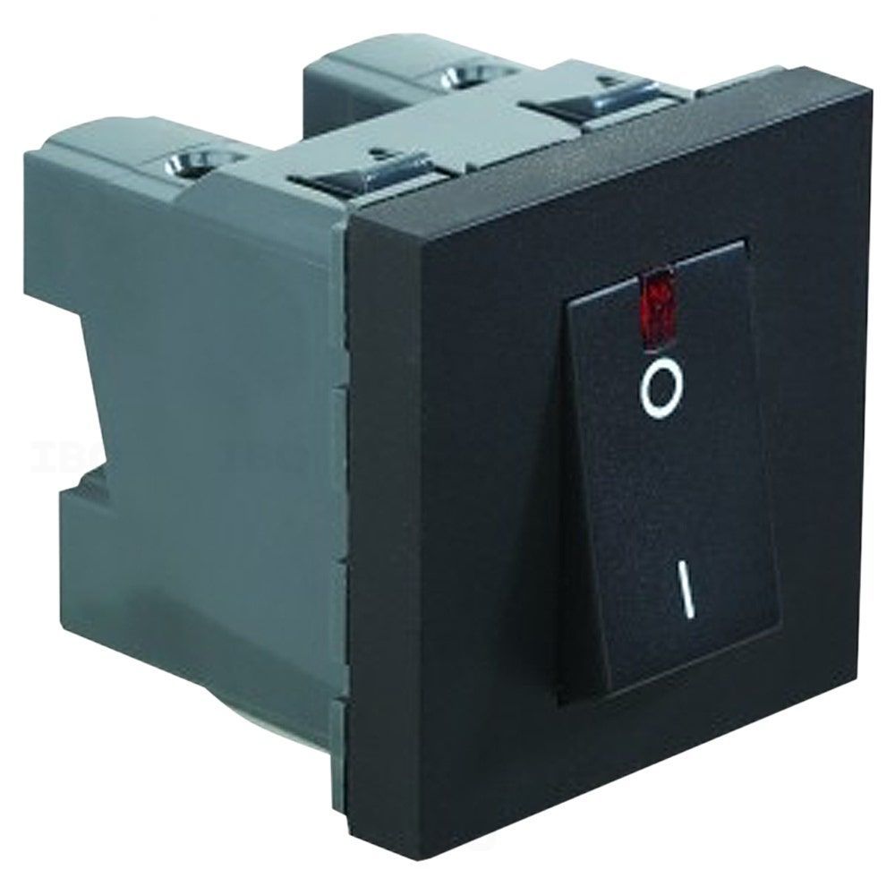 Legrand Myrius Regular Black 1 Way 32 A DP Modular Switch Legrand Myrius Regular Black 1 Way 32 A DP Modular Switch