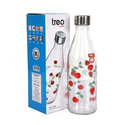treo_by_milton Ivory Premium 1000 ml Glass Wide Neck Bottle