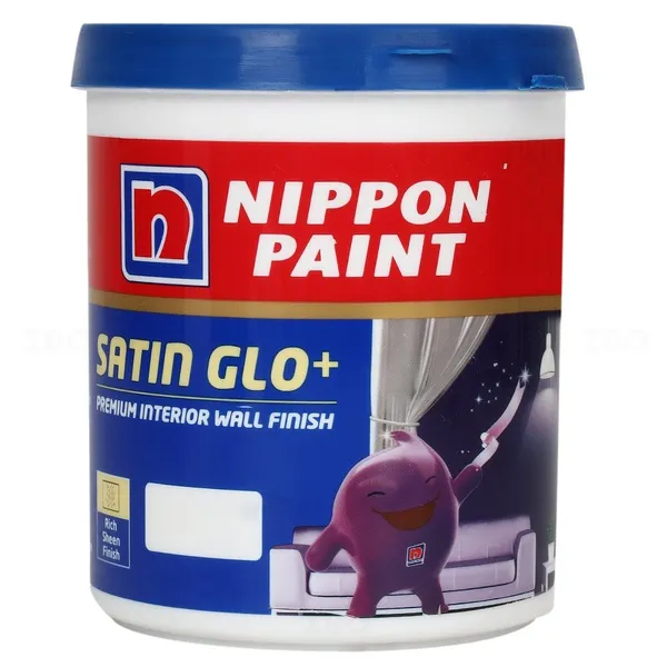 Nippon Satin Glo+ 1 L White Interior Emulsion - Color