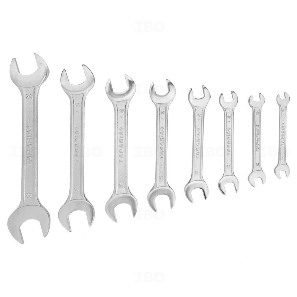 Taparia DEP 08 6 x 7 TO 20 x 22 mm 8pc Open Ended Spanner Set