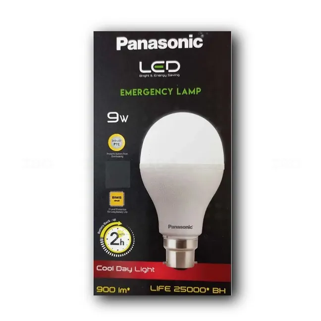 Panasonic 9W B22 6500K Emergency LED Bulb