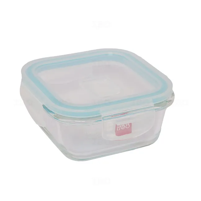 treo_by_milton Hi Borosilicate 320 ml Glass Clip Container Square treo_by_milton Hi Borosilicate 320 ml Glass Clip Container Square
