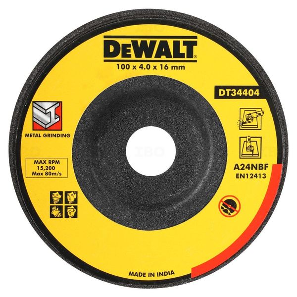 Dewalt Dt34404 100x4x16mm Metal Grinding Wheel