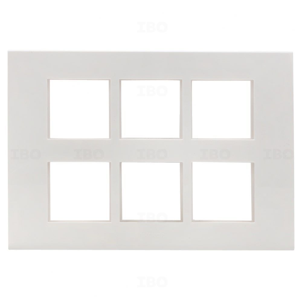 Anchor Penta Modular 12 Module Glossy White Switch Board Plate