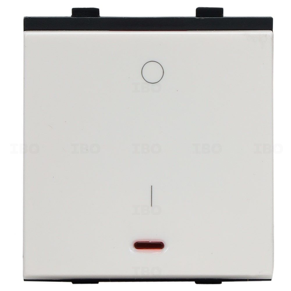 GreatWhite Trivo White 1 Way 32 A DP Modular Switch GreatWhite Trivo White 1 Way 32 A DP Modular Switch