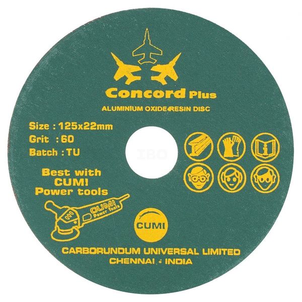 Cumi 125x22mm 50 Grit Concord Resin Sander Disc Cumi 125x22mm 50 Grit Concord Resin Sander Disc