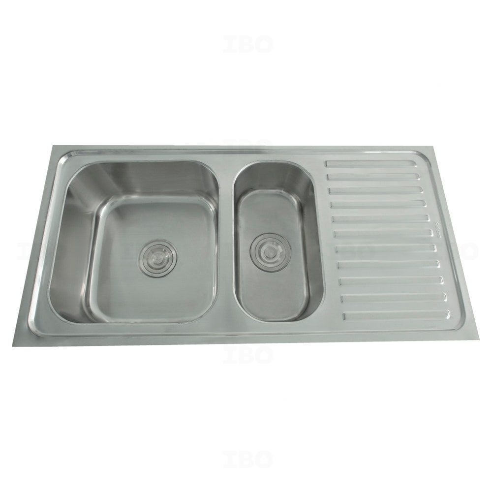 Futura Dura 40 in. x 20 in. Satin 304 Grade Stainless Steel Single Bowl Sink