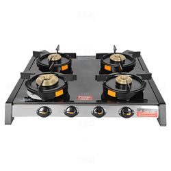 Prestige Stainless Steel & Toughened Glass Gas Stove with Manual Ignition