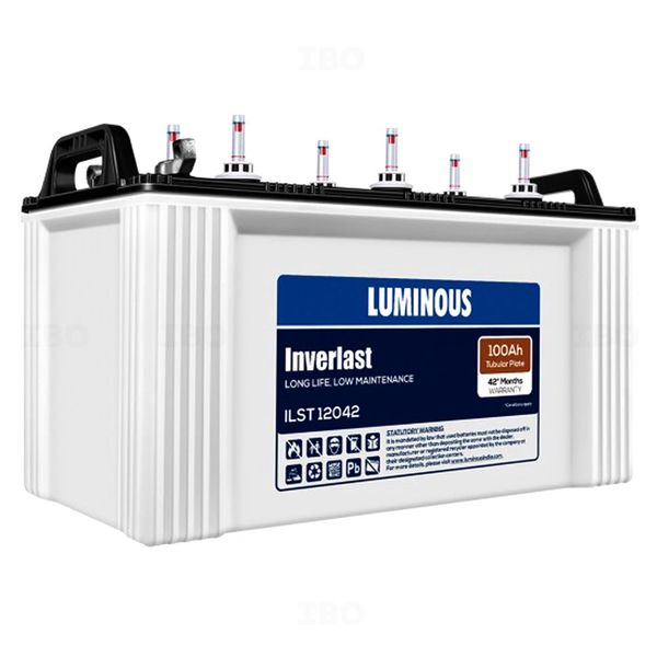 Luminous Inverlast 100 Ah Tubular Plate Battery