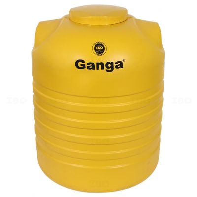 Ganga 3 Layer Yellow 1000 L Overhead Tank