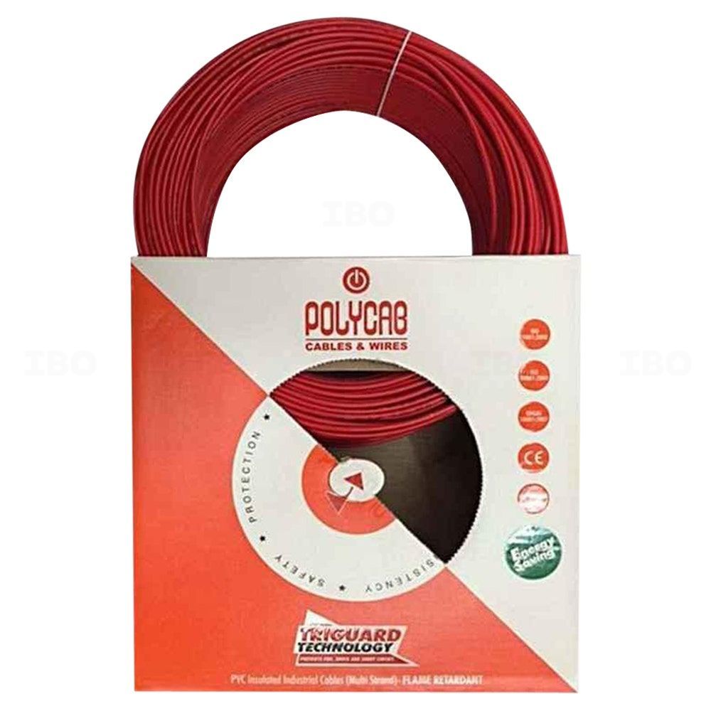 Polycab Optima Plus 6 sq mm Red 90 m PVC Insulated Wire