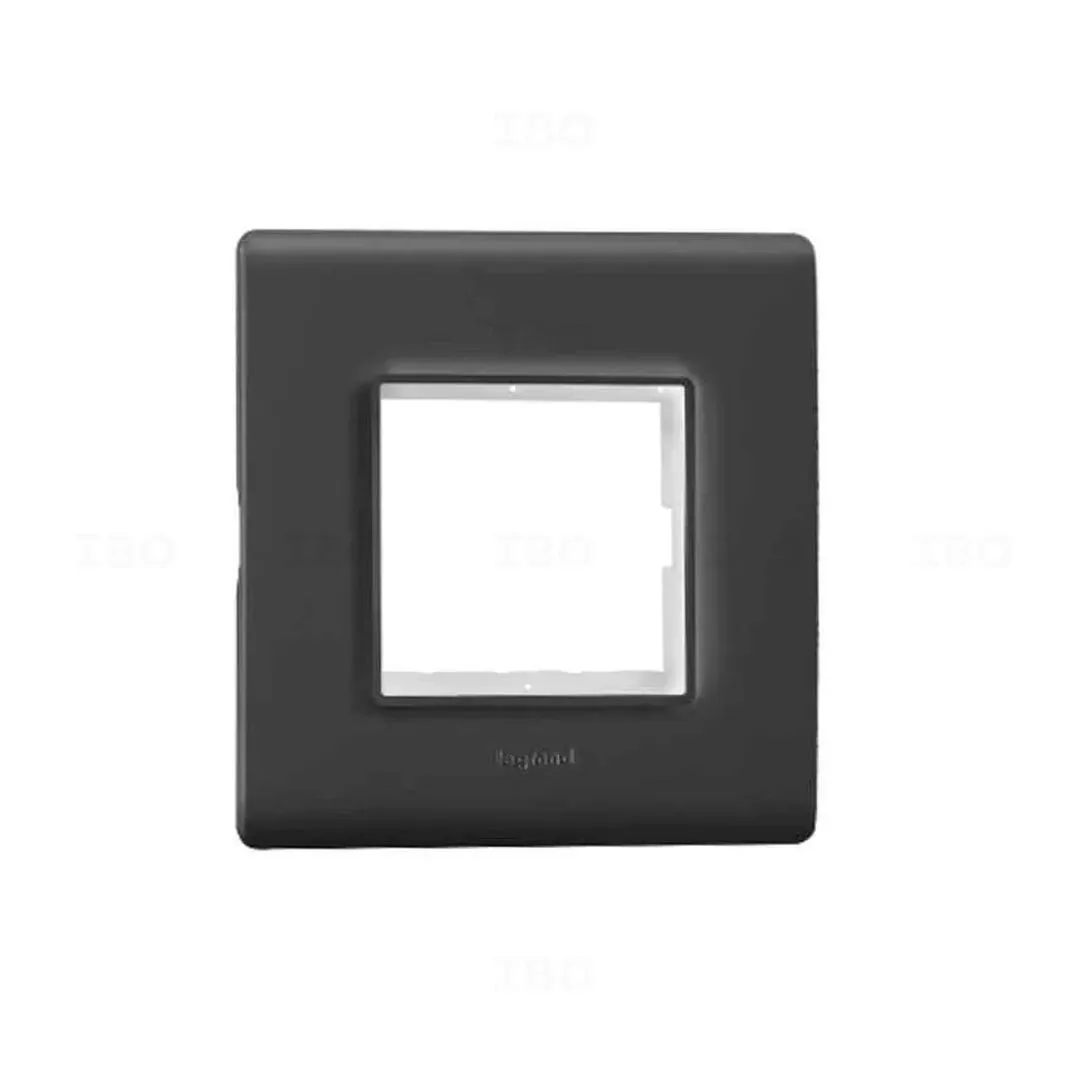 Legrand Allzy 2 Module Matte Matt Black Switch Board Plate Legrand Allzy 2 Module Matte Matt Black Switch Board Plate