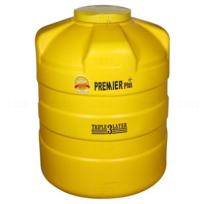 Ganga Premier Plus 3 Layer Yellow 1000 L Overhead Tank