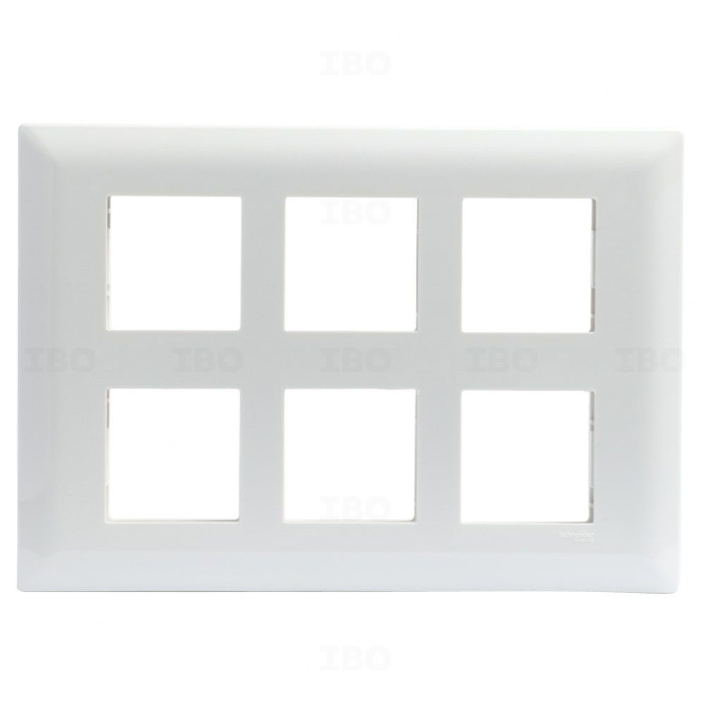 Schneider Livia 12 Module Glossy White Switch Board Plate