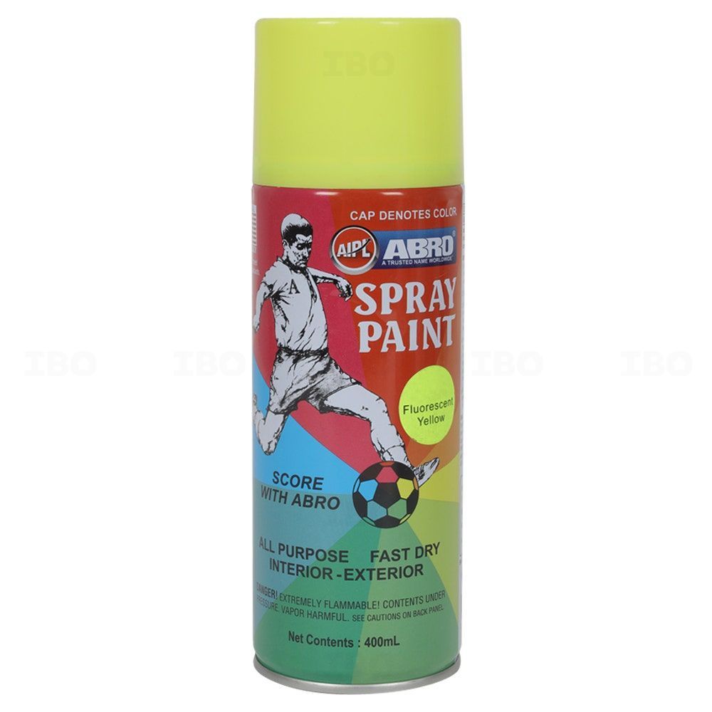 ABRO Fluorescent Yellow 400 ml Spray Paint