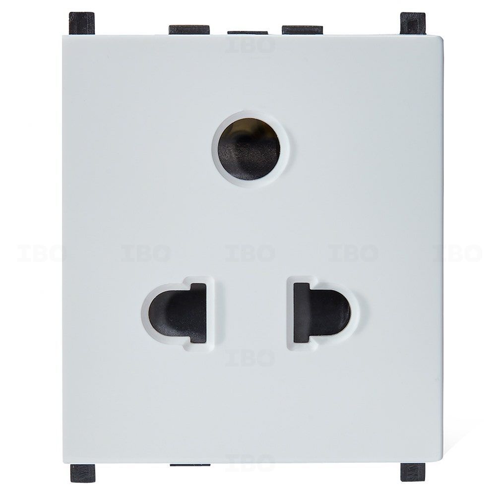 Buy Schneider Zencelo India White 3 pin 10 A 2 Module Socket on IBO.com ...