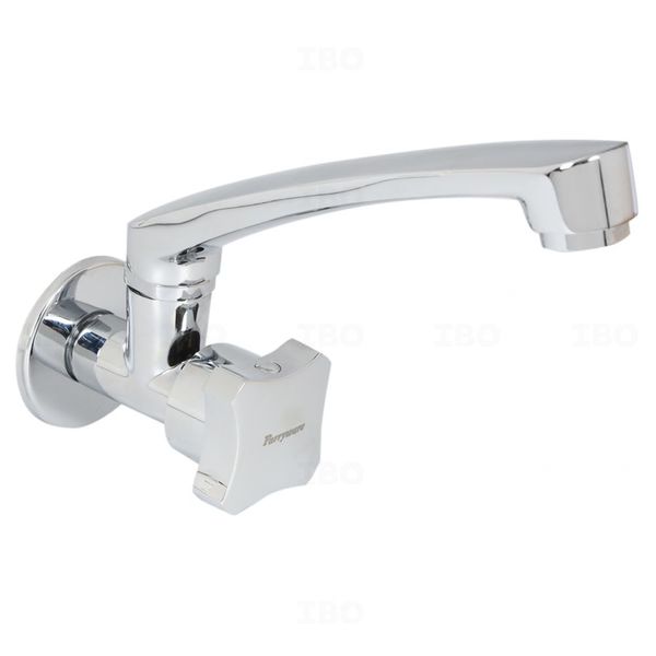 Parryware Jade Wall Mounted Silver Sink Tap