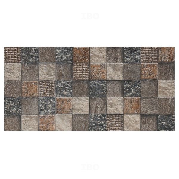 Somany Duragres Ortler Brown Textured 600 mm x 300 mm Vitrified Elevation Tile