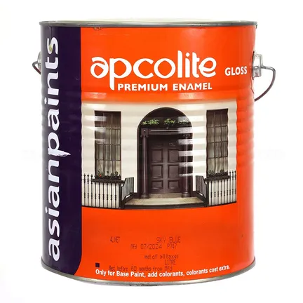 Asian Paints Apcolite Premium - Gloss 4 L Sky Blue Enamel-Color Asian Paints Apcolite Premium - Gloss 4 L Sky Blue Enamel-Color