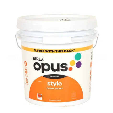 BIRLA opus CS 1 Style Color Smart Pastel 10 L Interior Emulsion - Base BIRLA opus CS 1 Style Color Smart Pastel 10 L Interior Emulsion - Base