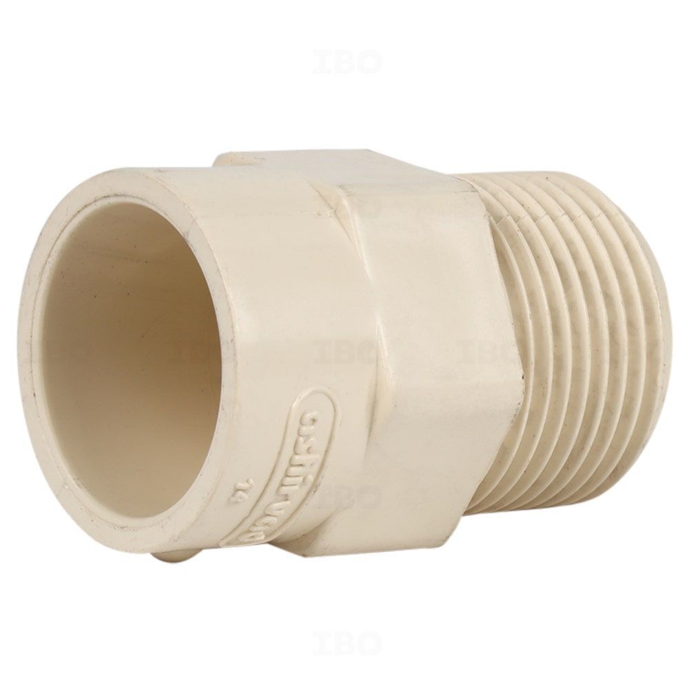 Ashirvad FlowGuard Plus ¾ in. (20 mm) CPVC Adaptor - MTA Ashirvad FlowGuard Plus ¾ in. (20 mm) CPVC Adaptor - MTA