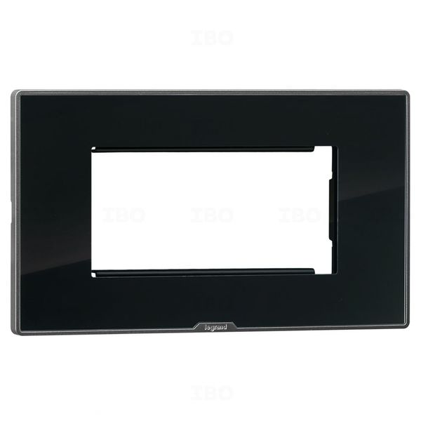 Legrand Myrius Nextgen 4 Module Glossy Ice Black Switch Board Plate