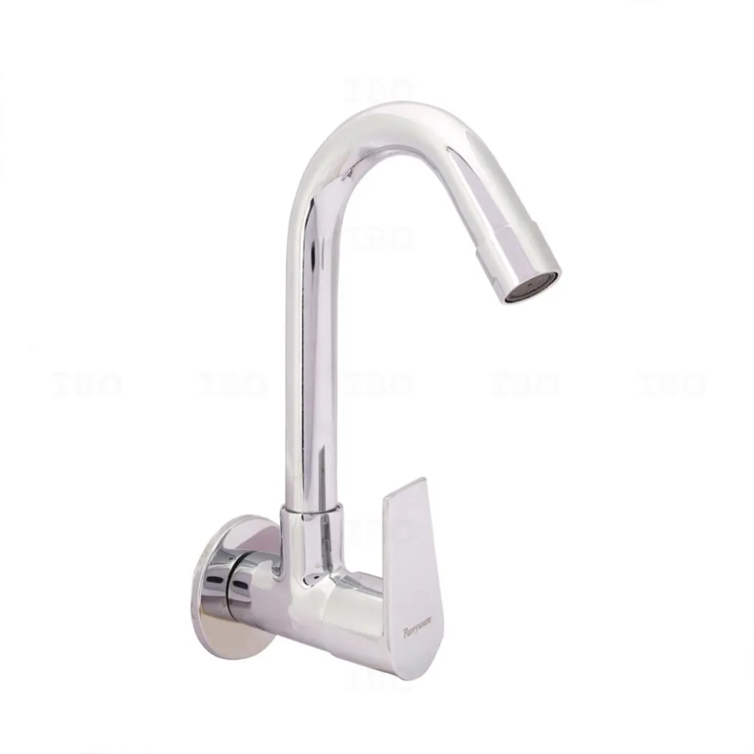 Parryware Praseo Wall Mounted Silver Sink Tap