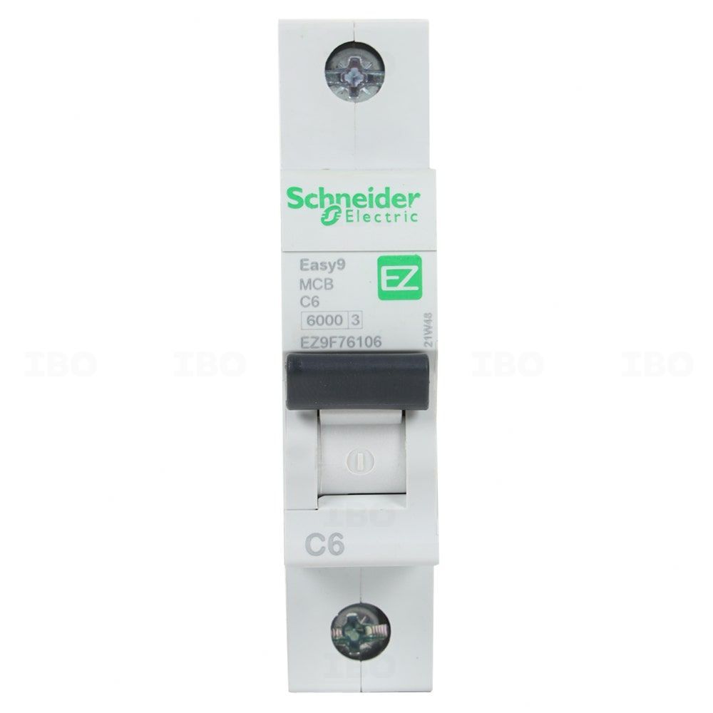 Schneider Easy 9 Single Pole 6 A C Curve MCB