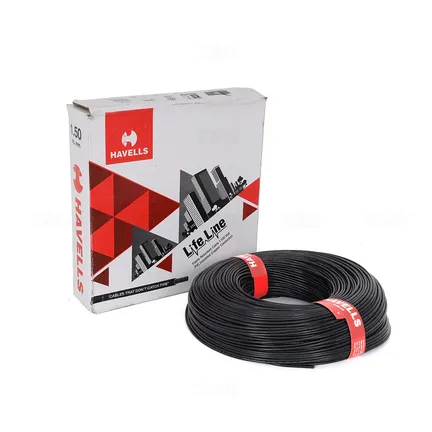 Havells Lifeline 1.5 sq mm Black 180 m FR PVC Insulated Wire