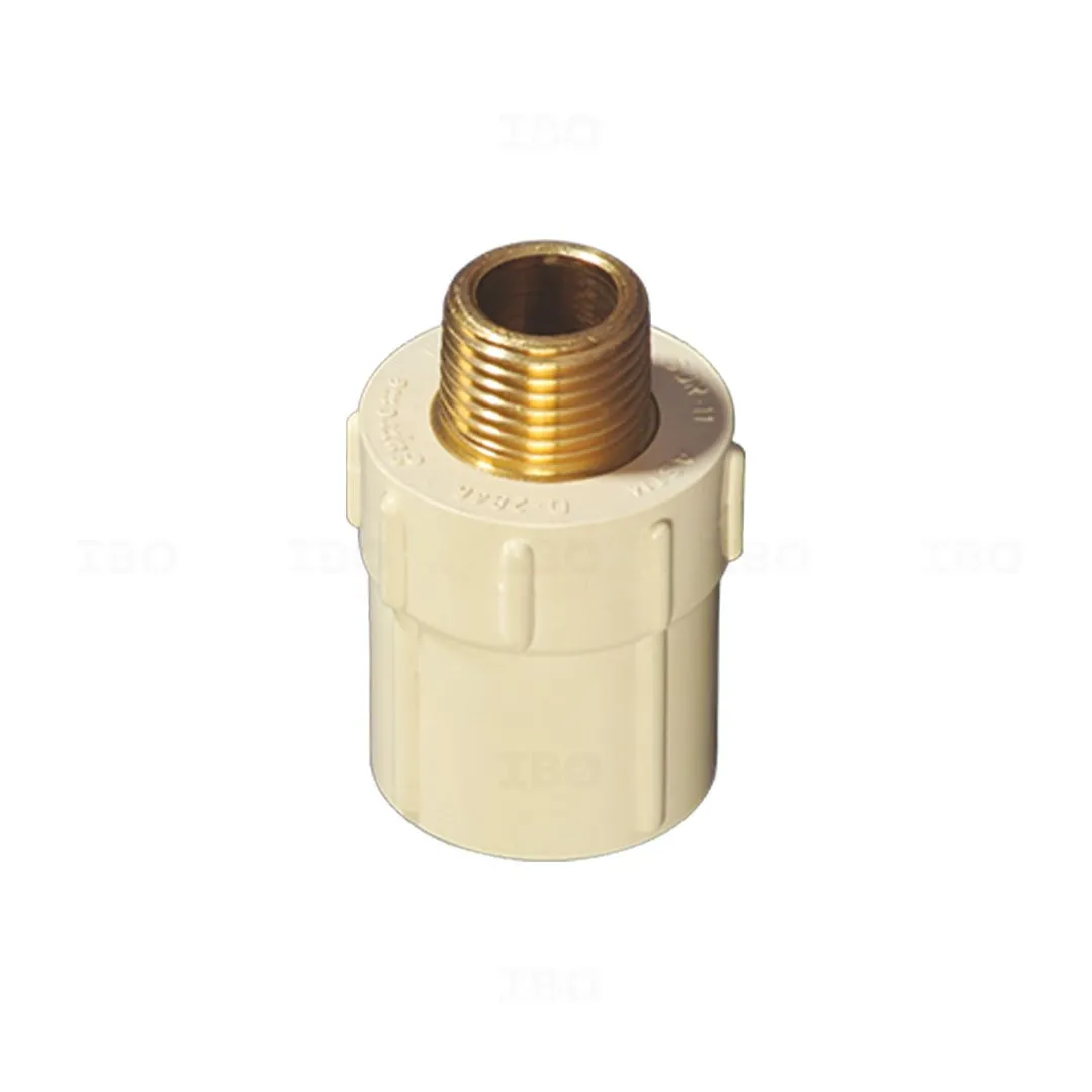 Supreme ¾ x ½ in. (25 x 15 mm) CPVC Adaptor - MTA (Brass) Supreme ¾ x ½ in. (25 x 15 mm) CPVC Adaptor - MTA (Brass)