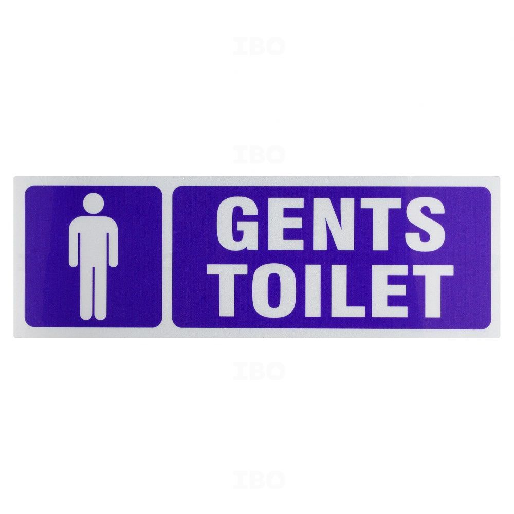 SignageShop 12 in. x 4 in. Gents Toilet Board Stock Sign