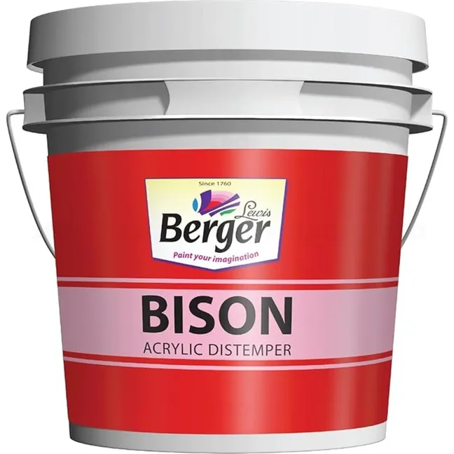 Berger Paints BISON ACRYLIC DIST WHITE Base 20 kg Interior Distemper-Base