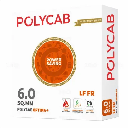 Polycab Optima+ 6 sq mm Red 90 m PVC Insulated Wire