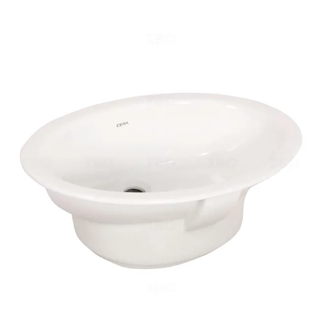 Cera Oval 560 mm x 400 mm Snow White Drop-in Basin
