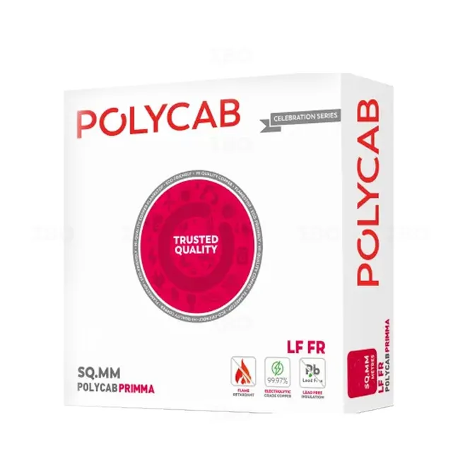 Polycab Primma 1 sq mm Yellow 90 m FR PVC Insulated Wire