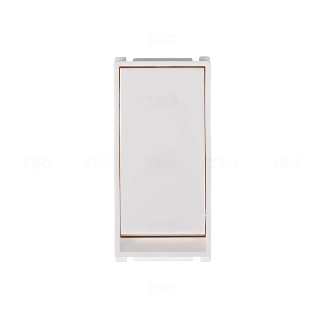 Goldmedal Air Absolute White 1 Way 10 A Modular Switch