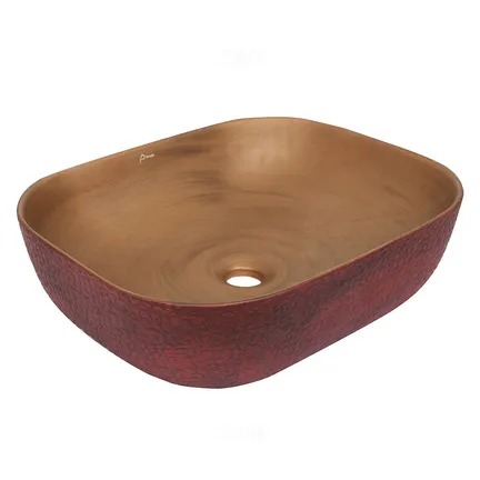 Brizzio 500 mm x 400 mm x 135 mm Brown Table Top Basin