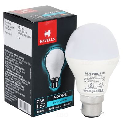 Buy Havells Adore 7 W B22 Cool Day Light LED Bulb on IBO