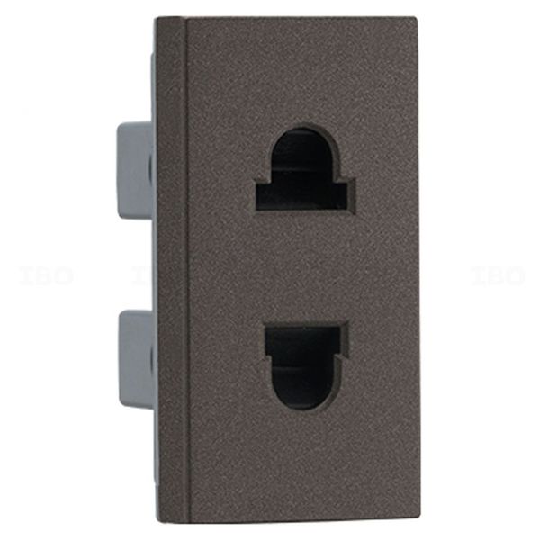 Legrand Myrius Nextgen Charcoal Grey 2 pin 6 A / 16 A 1 Module Socket