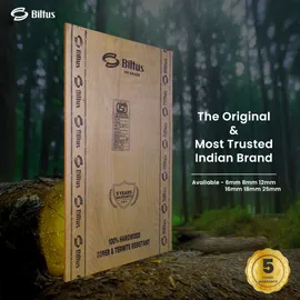 BILTUS 7 ft. x 4 ft. 18 mm MR Plywood