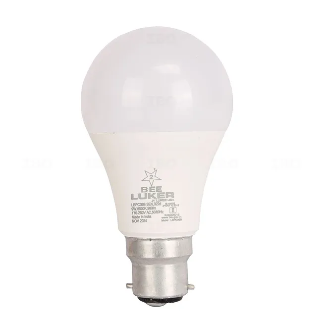 Luker 9 W B22 Warm White LED Bulb