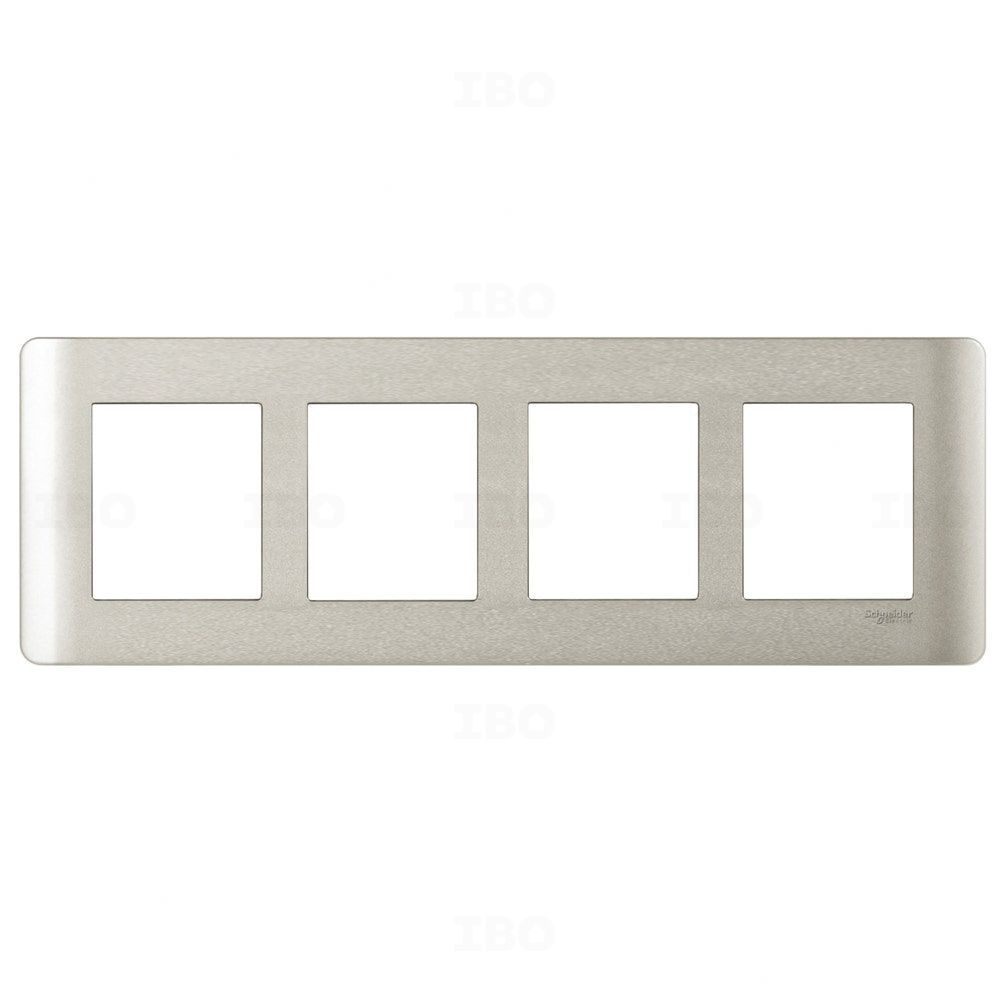 Schneider ZENcelo India 8 (H) Module Glossy White Switch Board Plate