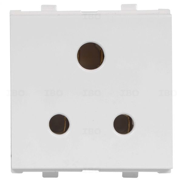 Anchor Penta Modular White 3 pin 6 A 2 Module Socket
