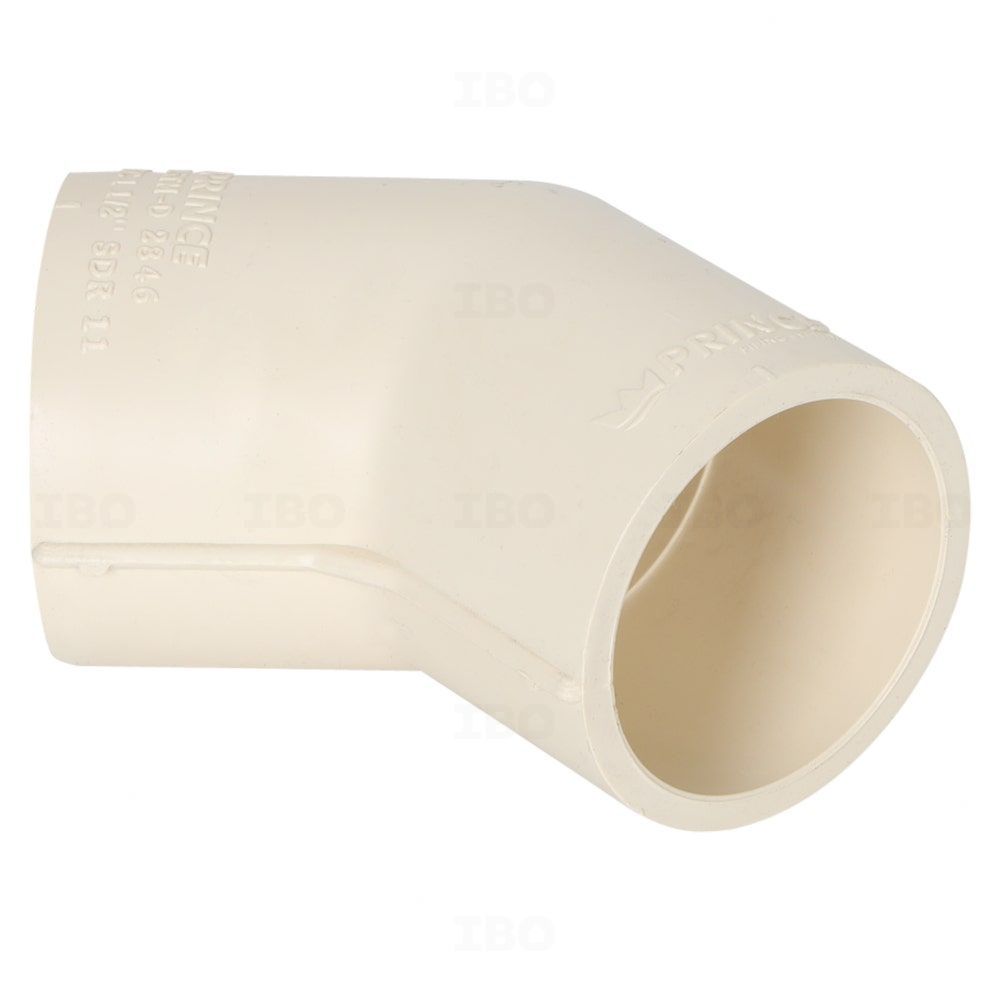 Prince FlowGuard Plus 1½ in. (40 mm) CPVC Elbow 45° Prince FlowGuard Plus 1½ in. (40 mm) CPVC Elbow 45°