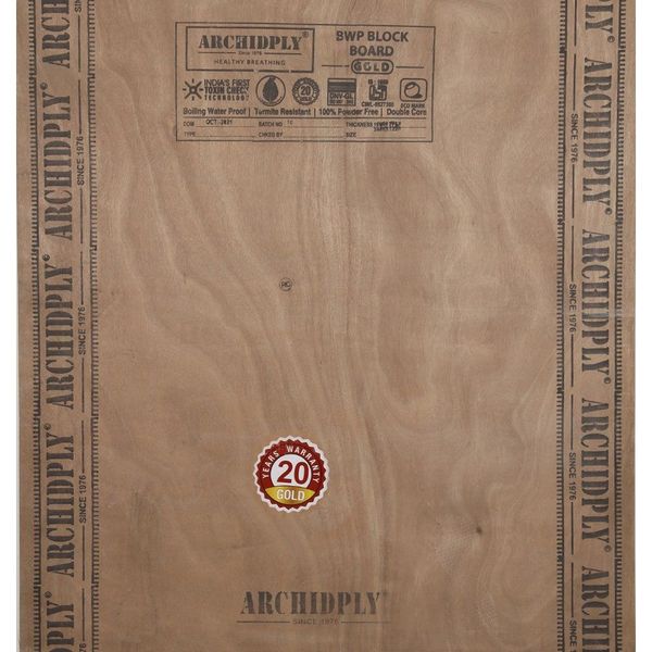 Archidply Gold 8 ft. x 4 ft. 19 mm BWP/Marine Blockboards