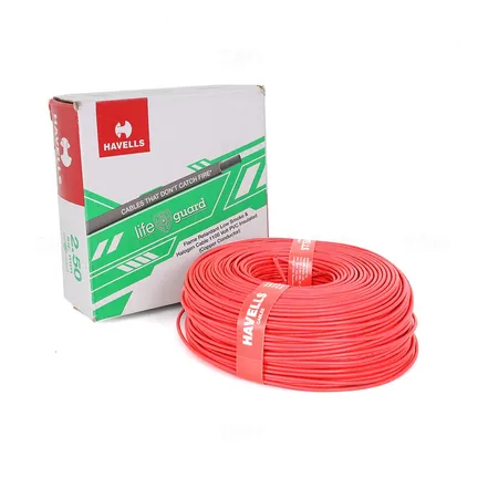 Havells Lifeguard 2.5 sq mm Red 180 m FR-LSH PVC Insulated Wire Havells Lifeguard 2.5 sq mm Red 180 m FR-LSH PVC Insulated Wire